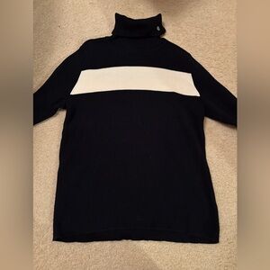 Lauren Ralph Lauren Turtleneck Sweater with White Stripe